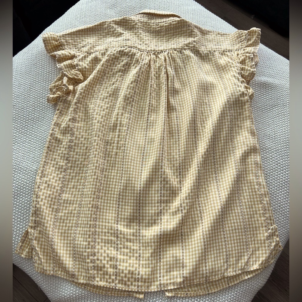 Max Studio Ruffled Button Down Shirt - Picture 7 of 9